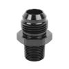Picture of EVIL ENERGY 12AN Male Flare to 1/2" NPT Fitting Adapter Straight Aluminum Black