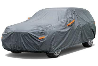 Picture of GUNHYI 16 Layers SUV Car Cover Waterproof All Weather Heavy Duty, Universal Fit Subaru CrossTrek, Audi Q3, Kia Soul/Seltos, Honda Element, Hyundai Kona, Nissan Kicks, Toyota CHR, vw Taos etc.
