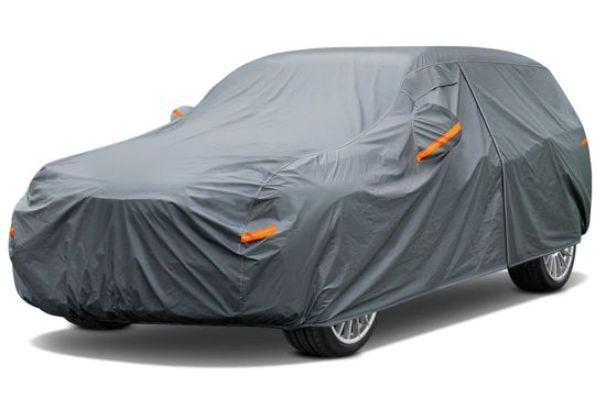 Picture of GUNHYI 16 Layers SUV Car Cover Waterproof All Weather Heavy Duty, Universal Fit Subaru CrossTrek, Audi Q3, Kia Soul/Seltos, Honda Element, Hyundai Kona, Nissan Kicks, Toyota CHR, vw Taos etc.