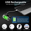 Picture of Amiline Wireless LED Lights for Car 8PCS with Remote Control, Wireless LED Strobe Lights 8 Colors USB Charge IP65 Waterproof Anti-Collision for Car Motorcycle Drone RC Aircraft Bike, Black