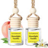 Picture of Car Air Freshener Diffuser, Hanging Car Diffuser and Essential Oil Diffuser for Car Vent, Car Air Freshener Cute, Car Essentials for Women Men, 2 Pack Car Diffusers Perfume Set, Made in USA