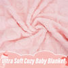 Picture of Plush Soft with Heart Checkered Baby Blanket,Fleece Infant Toddler Blankets for Girls Boys,Warm Lightweight Breathable Newborn Receiving Blankets for Crib Stroller 30"×39" (Light Pink, Heart)