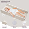 Picture of Organic Cotton Contoured Baby Changing Pad w/Waterproof Foam Mattress, Includes Soft, Removable & Washable Cover, Safety Strap, Non-Slip Bottom, Topper for Standard Size Infant Diaper Table & Dresser