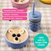 Picture of Elk and Friends Kids Porcelain Bowls with Silicone Sleeve | Kids/Toddler/Baby Feeding | Microwave & Dishwasher Safe | Non slip | Cereal/Soup/Snack Dishes & Dinnerware