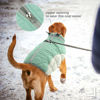 Picture of FUAMEY Dog Winter Jacket,Dog Cold Weather Coats Paded Dog Vest with Harness Built in Pet Warm Clothes Dog Apparel with Back Zipper Dog Water Resistant Coat for Small Medium Large Dogs Mint Green XL