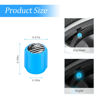 Picture of 12PCS Luminous Car Tire Valve Stem Caps, American Flag Valve Stem Caps, Universal Dustproof Corrosion Resistant Air Caps Cover, Auto Accessories Fit for Motorcycles SUV Trucks Bicycles (Blue/Flag)