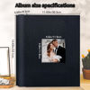 Picture of Artfeel Photo Album 4x6 with 1000 Pockets,Slip-in Picture Albums,Linen Cover Memory Book with Front Window,White Page Vertical Photo Book for Wedding,Family,Anniversare,Baby,Vacation