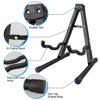 Picture of DkOvn 1/2/4 Pack Guitar Stand, A-Frame Folding Guitar Stand with Non-Slip Rubber and Foam Arms, Metal Guitar Stand for Acoustic Guitar, Electric Guitar, Bass, Ukulele, Banjo(1 Pack, Model A)