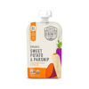 Picture of Serenity Kids 6+ Months Veggie Puree Baby Food Pouches - USDA Organic - No Sugary Fruits/Added Sugar - 3.5 Ounce BPA & Allergen Free Pouch - Sweet Potato & Parsnip - 12 Count Organic Baby Food Pouch
