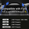 Picture of West Llama Customized Auto Car Steering Wheel Cover for Ford F-150, F-250, F-350, Expedition (Black+Blue)