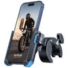 Picture of Lamicall Motorcycle Phone Mount Holder - [Camera Friendly] [1s Lock] Bike Phone Holder Handlebar Clamp, Bicycle Scooter Phone Clip, for iPhone 15 Pro Max, 14, 13, 2.4~3.54" Wide Phone, Blue