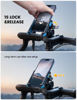 Picture of Lamicall Motorcycle Phone Mount Holder - [Camera Friendly] [1s Lock] Bike Phone Holder Handlebar Clamp, Bicycle Scooter Phone Clip, for iPhone 15 Pro Max, 14, 13, 2.4~3.54" Wide Phone, Blue