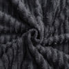 Picture of NTBAY Plush Flannel Baby Blanket, Soft and Warm Toddler Blanket with Striped Texture for Stroller, Crib, Travel, 30x40 Inches, Black