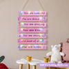 Picture of FIOBEE Girls Room Décor for Teen Girls Boys with LED Light Nursery Wall Décor for Bedroom Motivational Inspirational Wall Art Girl Room Decoration for Kids Living Room, 8 Kinds of Lights, Pink Butterfly