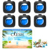 Picture of Car Air Fresheners, Ocean, 6-Pack, 4ml Each, Car Fresheners for Women Men, Long Lasting Air Freshener for Car Vent Clips, Car Refresher