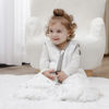 Picture of Mosebears Sleep Sack Baby Winter Wearable Blanket with 2-Way Zipper,2.5 TOG Cotton Sleep Sack Unisex (White Cloud, 12-18 Months)