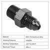 Picture of EVIL ENERGY 3AN Male Flare to 1/8" NPT Pipe Fitting Adapter Aluminum Straight Black 2PCS