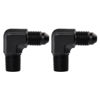 Picture of EVIL ENERGY 3AN to 1/8" NPT Male 90 Degree Fitting Aluminum Balck 2PCS