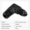 Picture of EVIL ENERGY 3AN to 1/8" NPT Male 90 Degree Fitting Aluminum Balck 2PCS