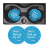 Picture of 8sanlione 2 Pack Car Cup Holder Coasters, 2.75 Inch Non-Slip PVC Insert Cup Coaster, Anti-Scratch Auto Cup Mats for Women Men, Vehicle Interior Accessories for Car, SUV, Truck (D Light Blue/2PCS)