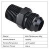 Picture of EVIL ENERGY 8AN Male to 3/8" NPT Fitting Straight Aluminum Black 2PCS