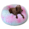 Picture of Puppy Bed for Calming Dog 19Inches Peach Anti-Anxiety Donut Dog Bed for Small Dogs Washable Fuzzy Dog Bed Fits up to 15 lbs Pets Beds for Small Dog