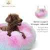 Picture of Puppy Bed for Calming Dog 19Inches Peach Anti-Anxiety Donut Dog Bed for Small Dogs Washable Fuzzy Dog Bed Fits up to 15 lbs Pets Beds for Small Dog