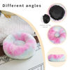 Picture of Puppy Bed for Calming Dog 19Inches Peach Anti-Anxiety Donut Dog Bed for Small Dogs Washable Fuzzy Dog Bed Fits up to 15 lbs Pets Beds for Small Dog