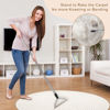 Picture of 47“ Adjustable Long Handle Carpet Rake Pet Hair Remover, Reusable Large Metal Lint Remover Brush for Embedded Fur Removal from Low Pile Rugs Stairs, Carpet Brush Scraper Dog Cat Hair Remover Broom