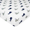 Picture of American Baby Company Fitted Mini Crib Sheet 24" x 38", Soft Breathable Neutral 100% Cotton Jersey Portable Sheet, Navy Whale, for Boys and Girls, Fits Most Pack N Play and Mini Crib Mattresses
