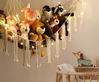 Picture of Stuffed Animal Hammock Corner Storage with LED Light - Toy Hammock Large Plushie Net - Stuffed Animal Holder Hanging Organizer - Teddy Bear Hammock Room Decorations Preppy Toddler Kids Room Decor