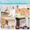 Picture of UPSKY 24 PCS Cat Toys, 3-Level Turntable Kitten Toys Set, Interactive Cat Roller Toys for Indoor Cats, Catnip Toys, Cat Teaser Toys, Mice Toys, Spring Toys, Various Ball Toys for Kitty