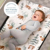 Picture of Stretchy Ultra Soft Jersey Knit Fitted Pack n Play Sheets 3 Pack, Portable/Mini Crib Sheets for Boys and Girls, Universal Fit for Pack N Plays Safe and Snug, Stylish Pattern of Bear and Wolf Print