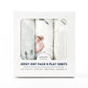 Picture of Stretchy Ultra Soft Jersey Knit Fitted Pack n Play Sheets 3 Pack, Portable/Mini Crib Sheets for Boys and Girls, Universal Fit for Pack N Plays Safe and Snug, Stylish Pattern of Bear and Wolf Print