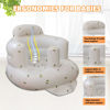 Picture of AGITVPS Inflatable Baby Seat for Babies 3-36 Months, Built in Air Pump Baby Chair Sit Me up Floor Seat for Baby, Bumbo Seat for Learning to Sit, Feeding, Camping (Olive)