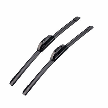 Picture of ZIXMMO QUALITY 24in + 14in Premium All-Season Windshield Wiper Blades for Original Equipment Replacement(Set of 2)