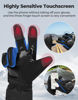 Picture of KEMIMOTO Winter Motorcycle Gloves, Rainproof Riding Gloves with Touchscreen, Motorcycle Winter Gloves for Men, Warm Motorcycle Gloves for Riding, ATV, UTV, Snowmobile