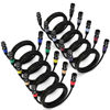 Picture of EBXYA XLR Cables 3ft 10 Pack - Standard XLR Male to Female Microphone Cable with 3-Pin Balanced Shielded XLR Speaker Cable