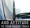 Picture of EcoAuto Bullet Antenna Replacement for Dodge Ram & Ford F150 F250 F350 Super Duty Ford Raptor Bronco Trucks - Anti-Theft Design - Radio Antenna for Truck 1990 - Current (Carbon Fiber)