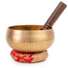 Picture of Tibetan Singing Bowl Set - Easy To Play for Beginners - Authentic Handcrafted Mindfulness Meditation Holistic Sound 7 Chakra Healing Gift by Himalayan Bazaar (5")