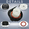 Picture of Gas Cap fuel Cap for Chevrolet GMC Cadillac, 2005-2011 Silverado/Sierra 1500(not included Classic&HD), 2005-2011 Tahoe/Yukon/Suburban 2500/Sierra 2500HD, 2005-2009 Suburban 1500/Yukon1500, GT330