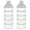 Picture of Accmor Formula Dispenser On The Go, 5 Compartments Stackable Formula Container for Travel, Baby Milk Powder Kids Snack Container, BPA Free