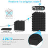 Picture of JBER 24Pack Sound Proof Foam Panels, 2" X 12" X 12" Self-Adhesive Acoustic Wall Paddings for Home Office Studios (Black)