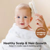 Picture of Baby Hair Brush - Baby Brush with Soft Goat Bristles, Cradle Cap Brush, Perfect Scalp Grooming Product for Infant, Toddler, Kids, Newborns, Baby Girls, Boys (Vanilla, Oval)