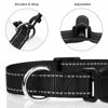Picture of TagME Reflective Nylon Dog Collars, Adjustable Classic Dog Collar with Quick Release Buckle for Puppy, Black 3/8" Width
