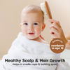 Picture of Baby Hair Brush - Baby Brush with Soft Goat Bristles, Cradle Cap Brush, Perfect Scalp Grooming Product for Infant, Toddler, Kids, Newborns, Baby Girls, Boys (Golden Oak, Oval)