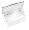 Picture of Ubbi Baby Wipes Dispenser with Weighted Plate and Secure Seal, Nursery and Baby Registry Essential to Keep Wipes Fresh, Open Water