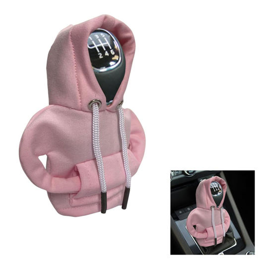Picture of JOYCOURT Car Gear Shift Hoodie, Fashionable Gear Shift Knob Cover, Mini Hoodie for Auto Shifter, Auto Interior Cute Gadgets, Universal Car Decoration Accessories