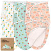 Picture of Baby Swaddle Sleep Sacks with Zipper - 3-Pack Newborn Swaddle Sack, Baby Swaddles Sleep Sack 0-3 Months, Wearable Blanket Baby, Baby Swaddle Blanket Wrap, Swaddle Sack, Easy Change Swaddle (Beach Day)