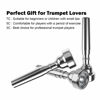 Picture of Silver Trumpet Mouthpiece 7C 5C 3C Trumpet Mouthpiece Set with Box Cleaning Cloth Compatible with Yamaha Bach Conn King Musical Instruments for Beginners and Professional Players 3Pack